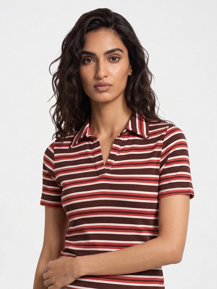 Evonie Striped Top