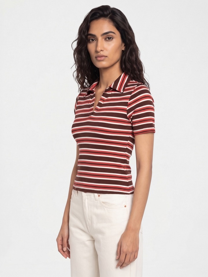 Evonie Striped Top