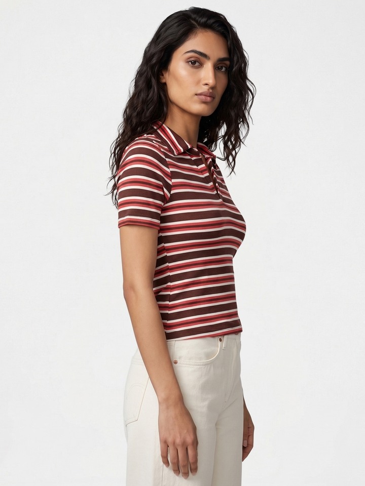 Evonie Striped Top