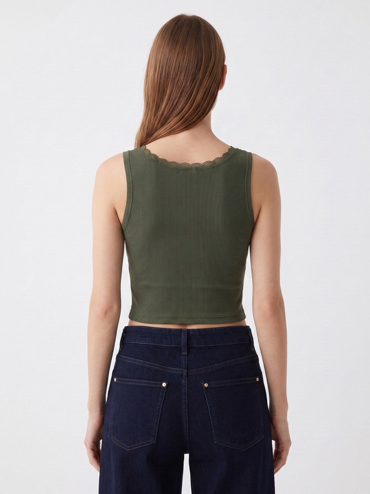 Helene Olive Top