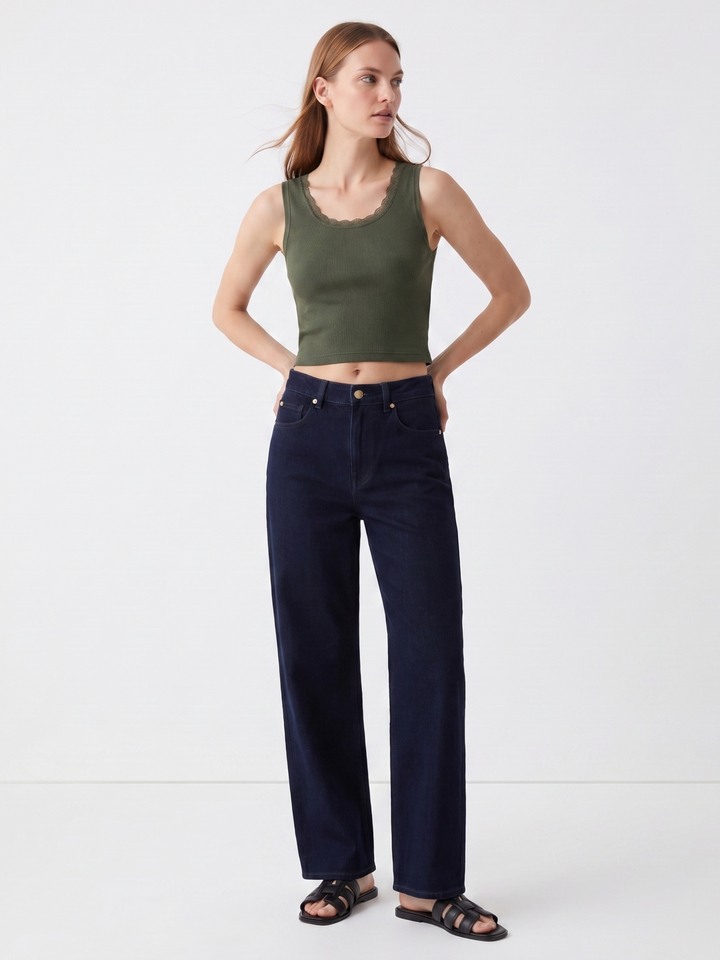 Helene Olive Top