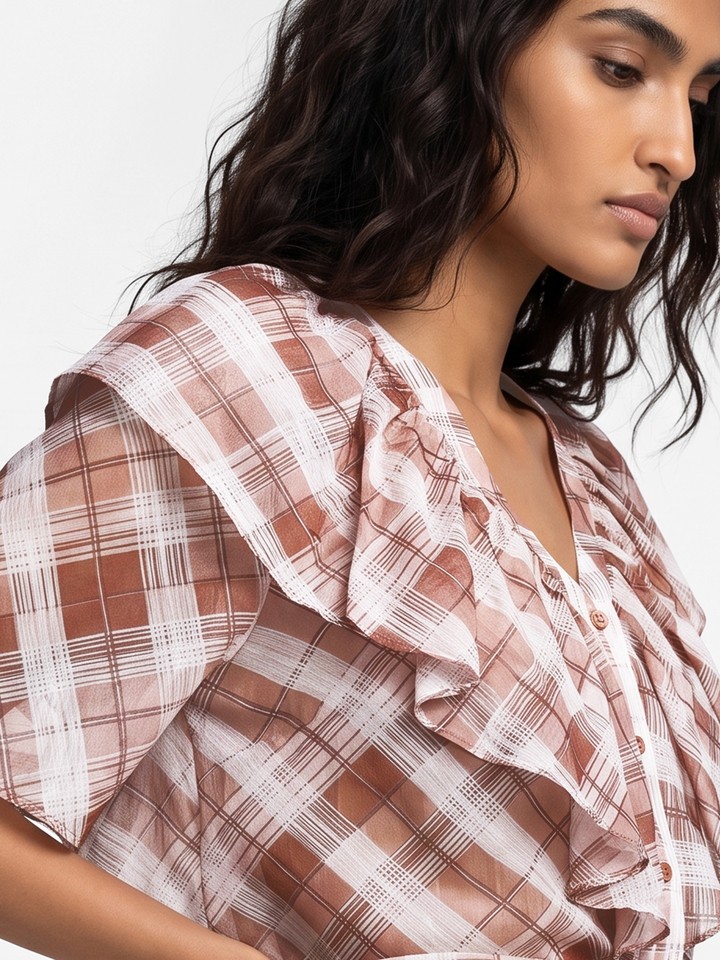 Tazia Ruffule Top