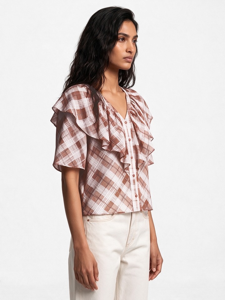 Tazia Ruffule Top