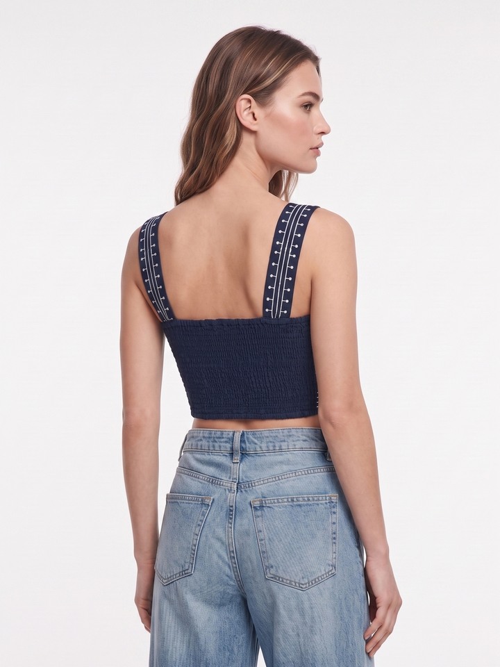 Clyde blue top