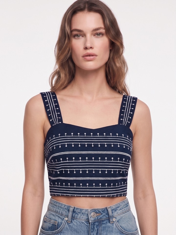 Clyde blue top