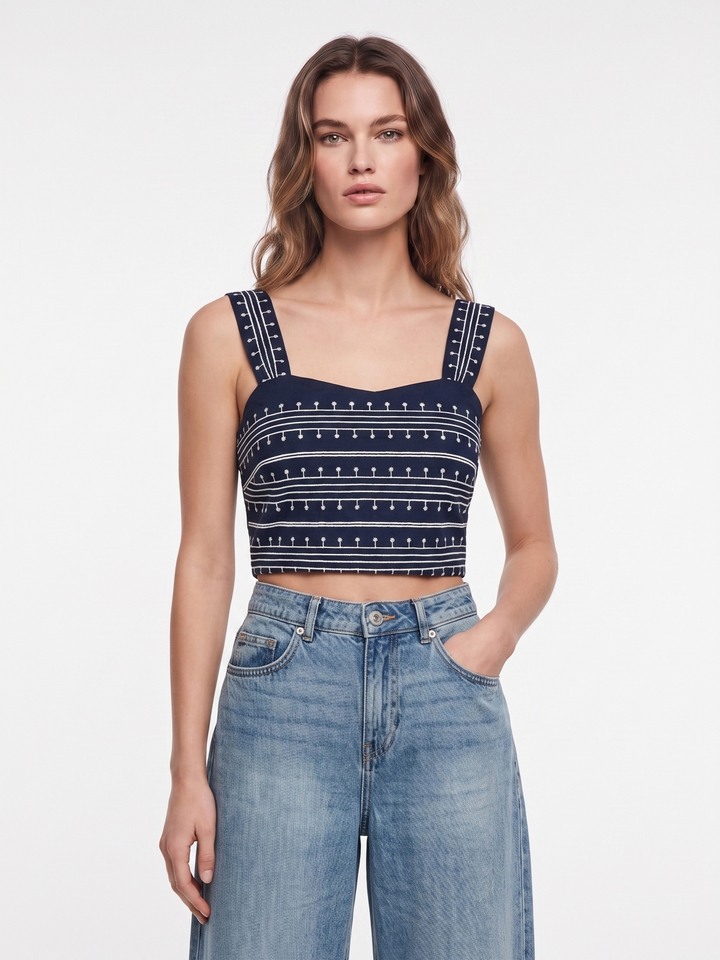 Clyde blue top