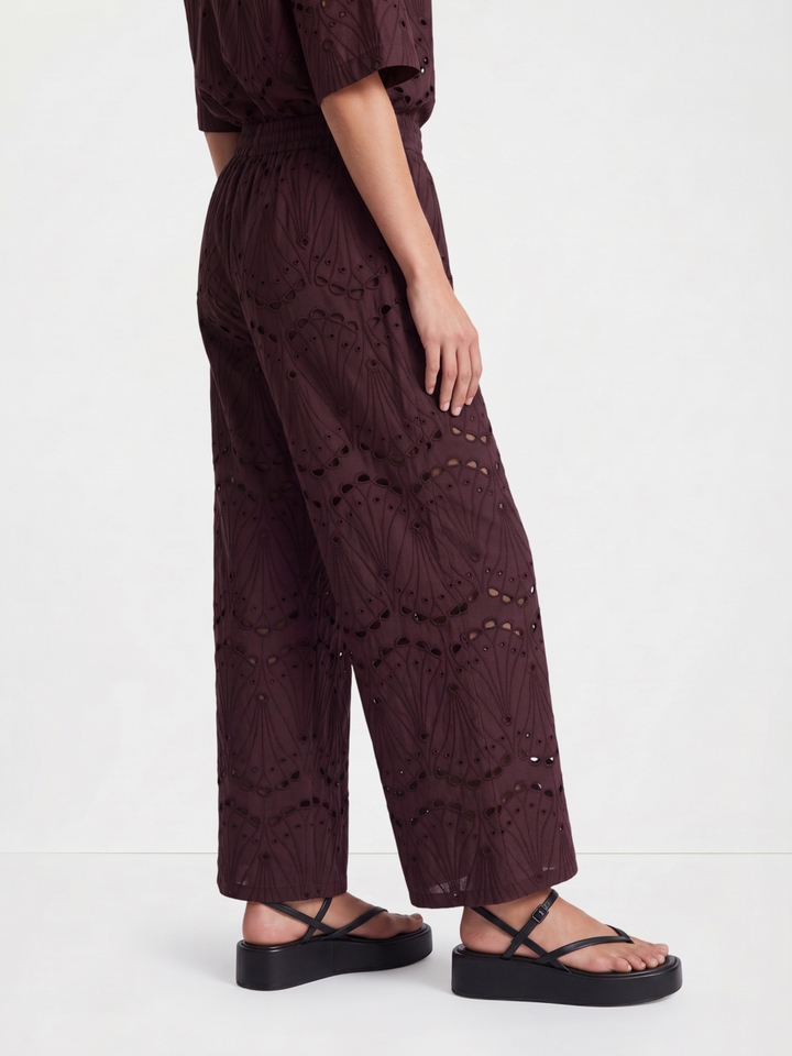 Morgane wine trouser