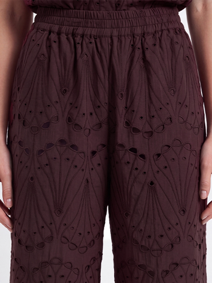 Morgane wine trouser
