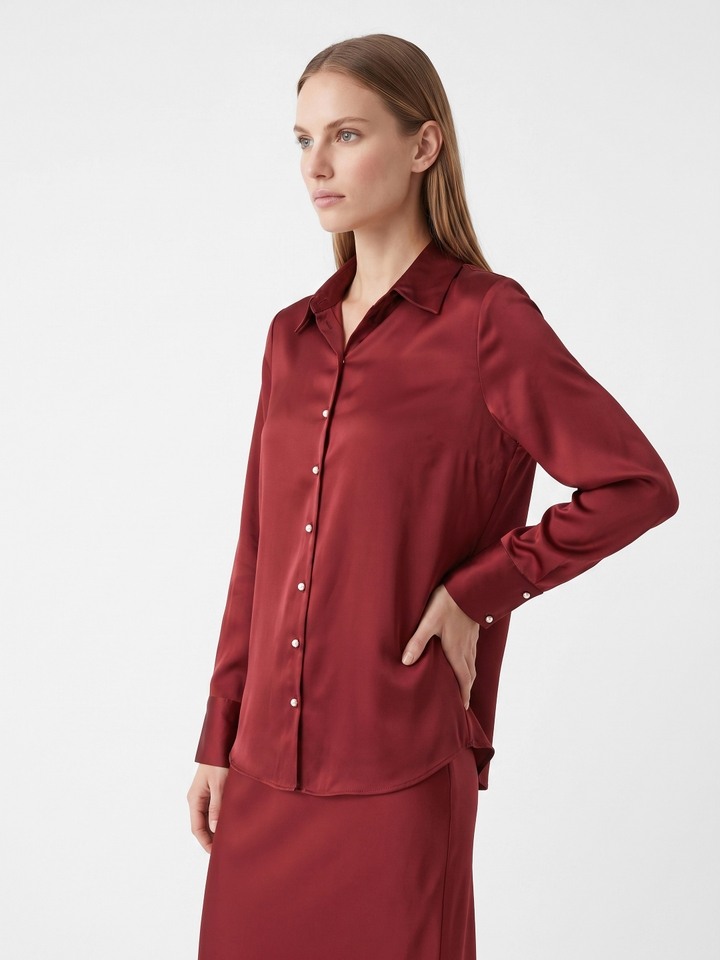 Ninon Maroon Shirt