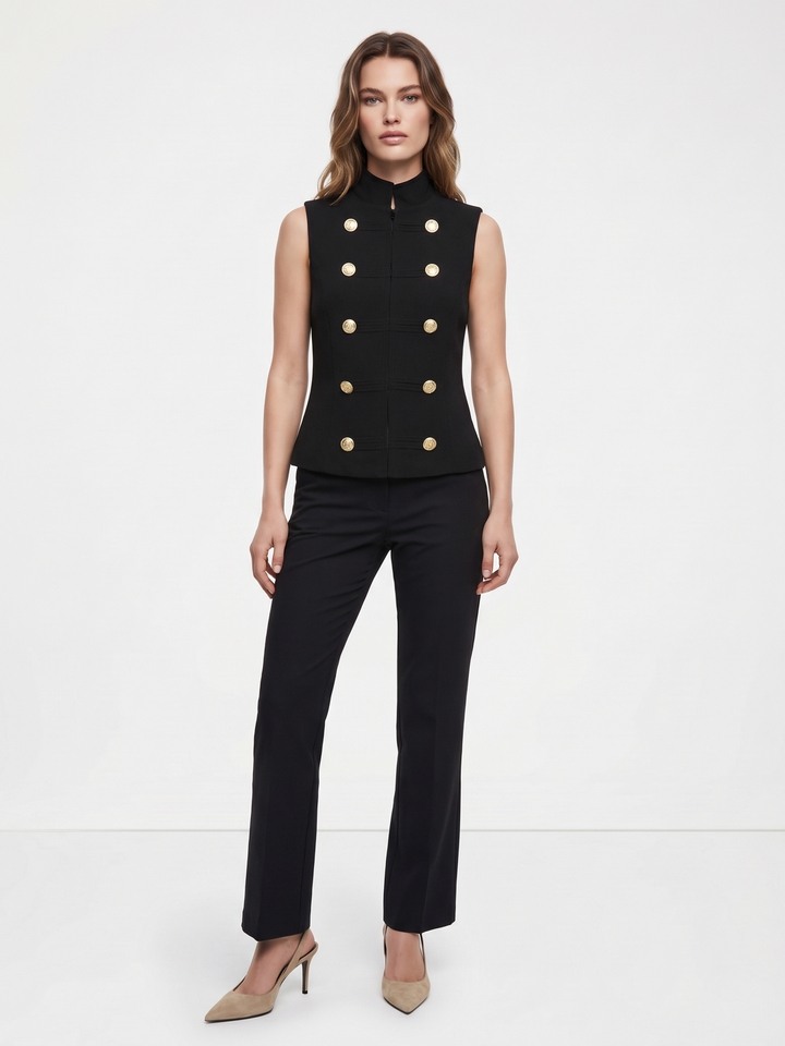 Norah Black Vest