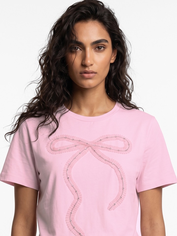 Georgia Pink Bow Tshirt