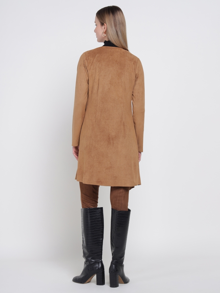 Brown Suede Shrug