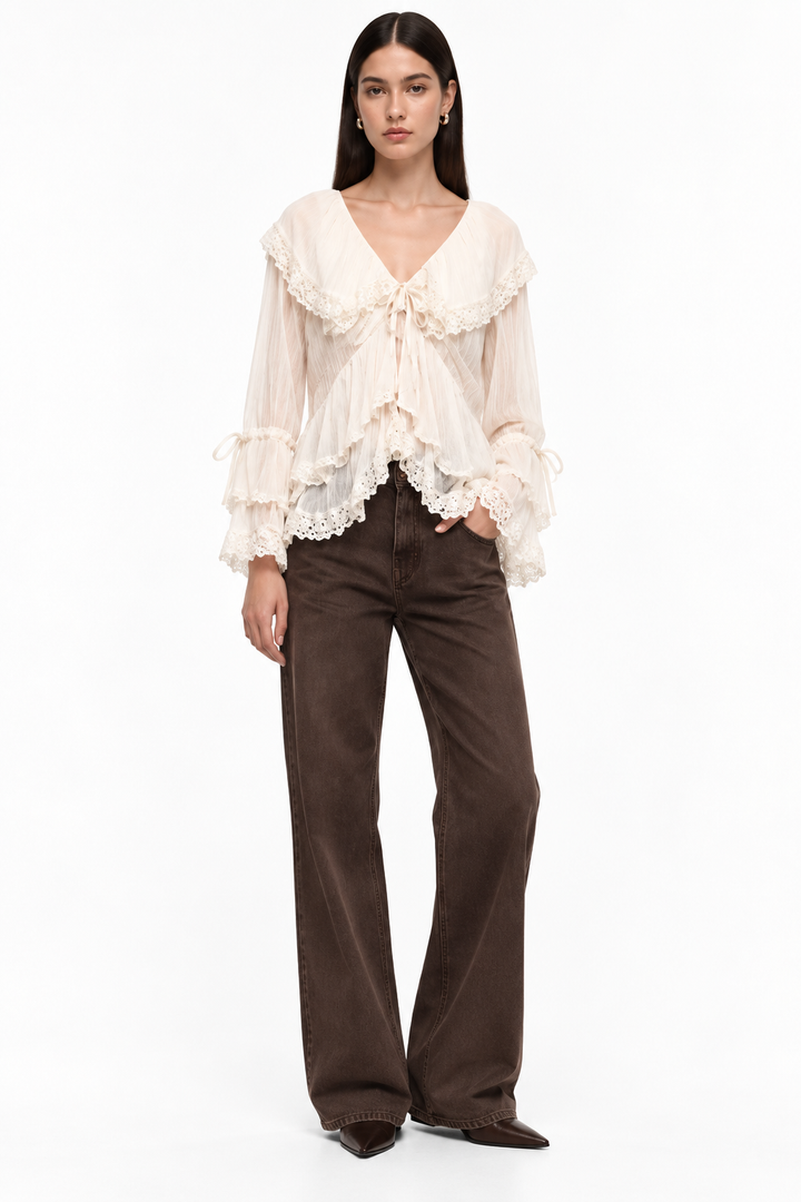 Alena Ruffle Top