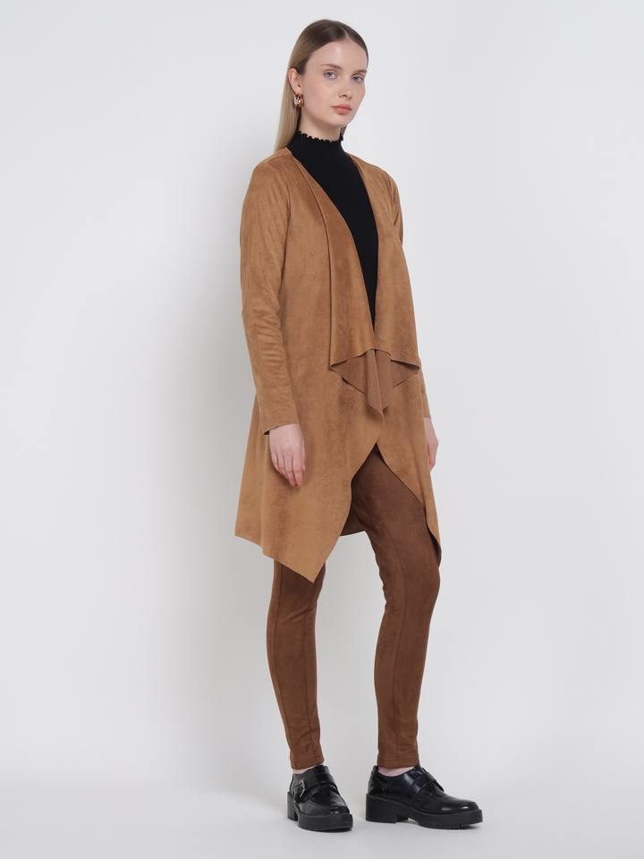 Brown Suede Shrug