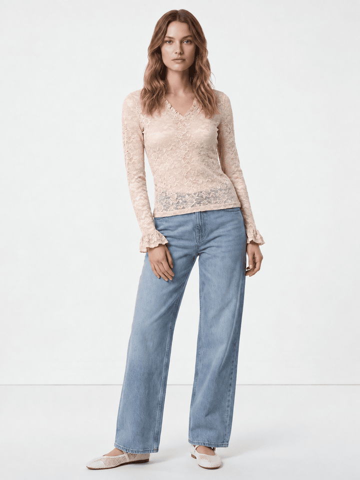 Clie Lace Knitted Top