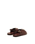 Envelope Cork Sandals Double Buckle