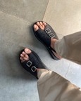 Envelope Cork Sandals Double Buckle