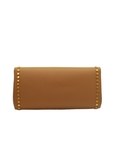 Metallic Slim Studded Clutch Bag
