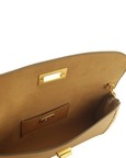 Metallic Slim Studded Clutch Bag