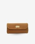Metallic Slim Studded Clutch Bag