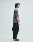 Slate Linen Men's Half Sleeves Panelled Shirt Kurta