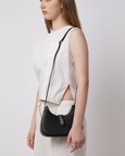 Leena Mini Crossbody Saffiano Black