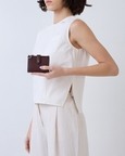 Andrea Mini Wallet Pebble Bordeaux