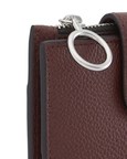 Andrea Mini Wallet Pebble Bordeaux