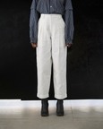 Twin Pleat Trousers - White