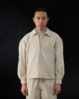 Panelist Jacket In Woven Sand