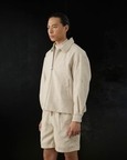 Panelist Jacket In Woven Sand