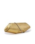 Elizabeth Baguette Clutch Metallic Gold