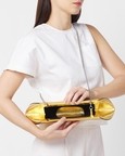 Elizabeth Baguette Clutch Metallic Gold