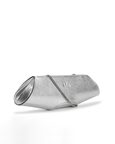 Elizabeth Baguette Clutch Metallic Silver