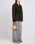 Tina Baguette Mini Ruched Charms Gold