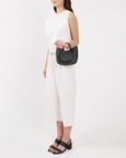 Katrina Mini Tote Wave Pebble Black