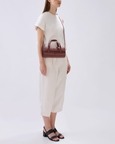 Michelle Mini Crossbody Nappa Brick