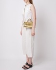 Michelle Mini Crossbody Metallic Gold