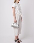Michelle Mini Crossbody Metallic Silver