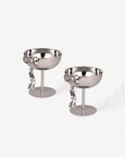 Bow Coupe Silver Glass