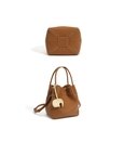 Favori Elara - Leather Bucket Bag in Tan