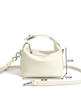 Favori Liora - Genuine Leather Top-handle Bag in Ivory