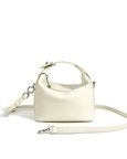 Favori Liora - Genuine Leather Top-handle Bag in Ivory