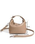 Favori Liora - Genuine Leather Top-handle Bag in Smoke Powder