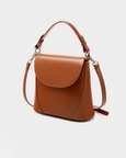 Favori Vienna - Genuine Leather Structured Bucket Bag in Tan
