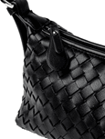 Favori Tissa - Woven Handbag, Faux Leather in Black