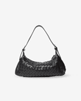 Favori Tissa - Woven Handbag, Faux Leather in Black
