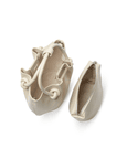 Favori Corda- Genuine Leather Handbag With Knotted Handle in Ivory