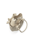 Favori Corda- Genuine Leather Handbag With Knotted Handle in Ivory