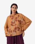 Taro Floral Hand Printed Top
